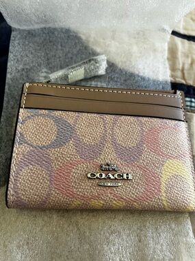 Coach Pastel Rainbow Card Case